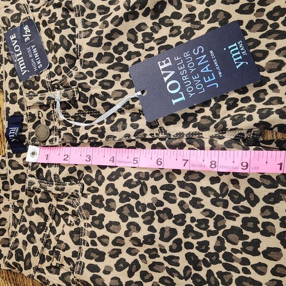 Ymi Leopard Print High Rise Skinny Jeans - Picture 8 of 11